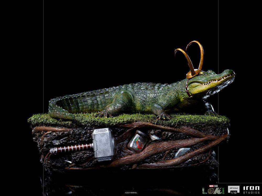 Iron Studios Loki Art Scale Statue 1/10 Alligator 15cm by LAB7 Malta, Europe