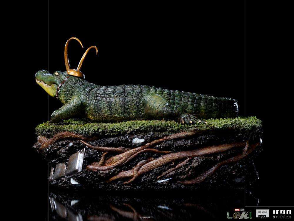 Iron Studios Loki Art Scale Statue 1/10 Alligator 15cm by LAB7 Malta, Europe