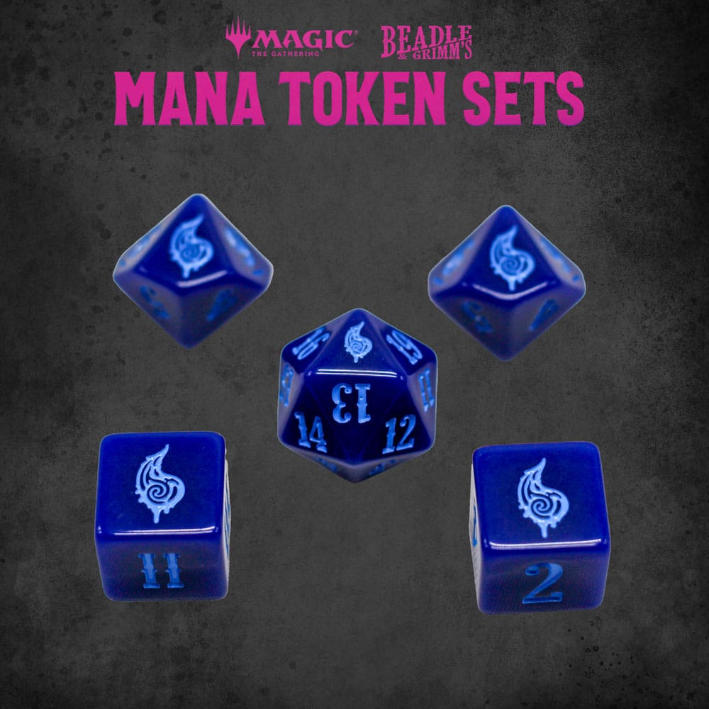 Beadle & Grimm´s Magic: The Gathering Blue Mana Dice & Token Pack by LAB7 Malta, Europe