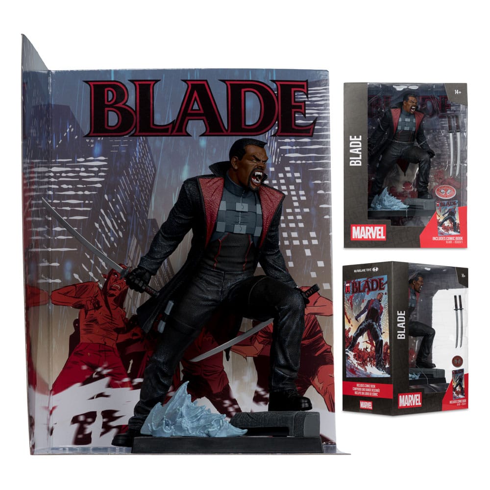 McFarlane Marvel Blade 1 PVC Statue 1/6 Scale Blade Collectible 19 Cm by LAB7 Malta, Europe