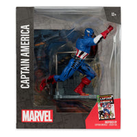 McFarlane Marvel Collection PVC Statue 1/10 Captain America (Captain America 100) – 12 cm by LAB7 Malta, Europe
