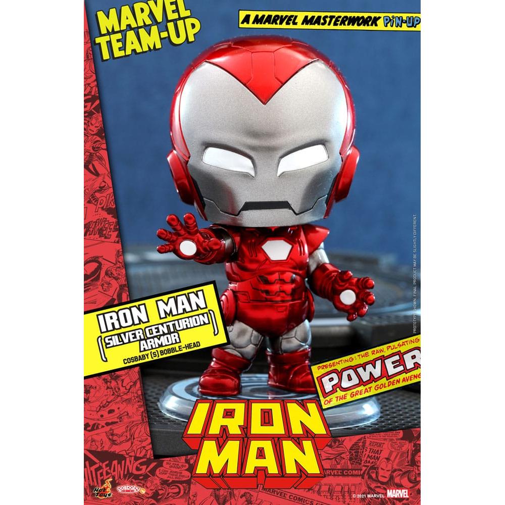 Hot Toys Marvel Comics Cosbaby (S) Mini Figure Iron Man (Silver Centurion Armor) 10 cm by LAB7 Malta, Europe