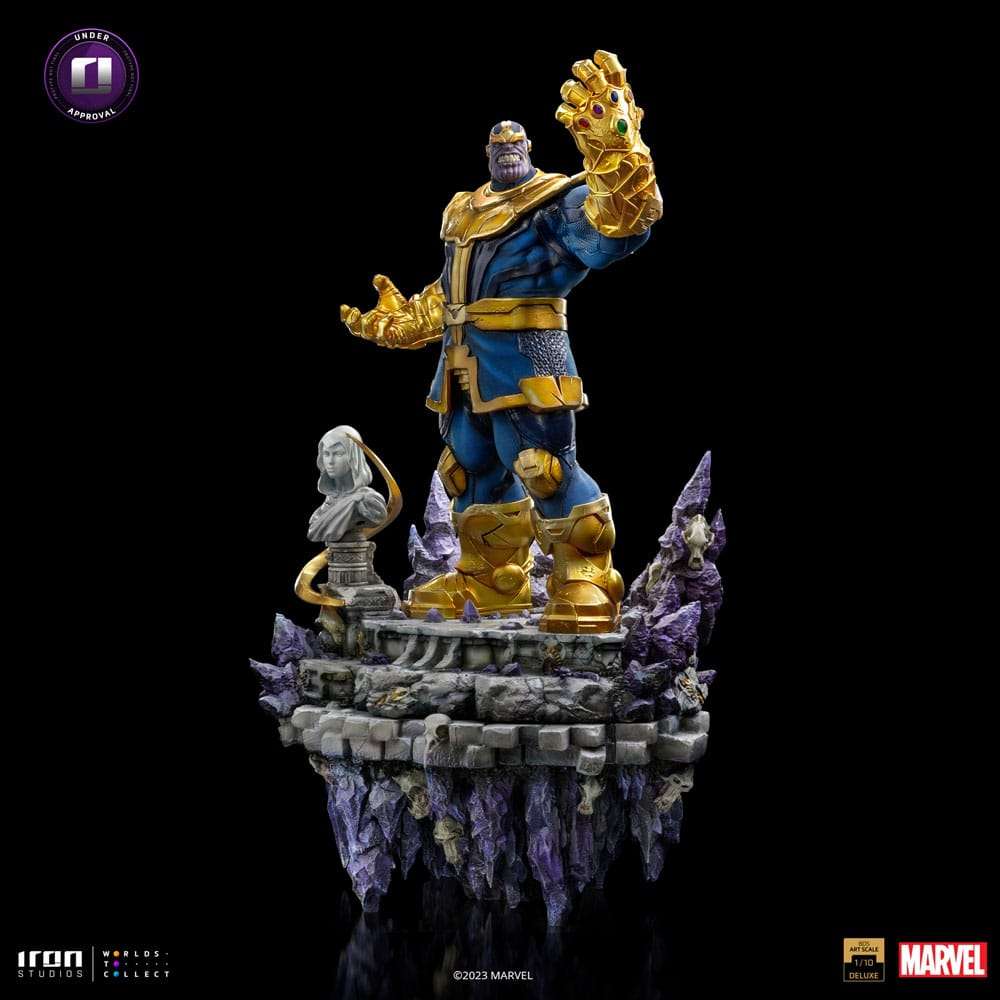 Iron Studios Marvel Deluxe BDS Art Scale Statue 1/10 Thanos Infinity Gaunlet Diorama 42 cm by LAB7 Malta, Europe