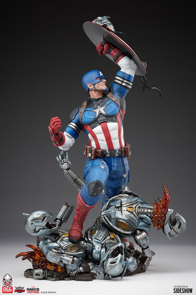 PCS Marvel Future Revolution Statue 1/6 Captain America 38 cm by LAB7 Malta, Europe