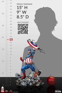 PCS Marvel Future Revolution Statue 1/6 Captain America 38 cm by LAB7 Malta, Europe