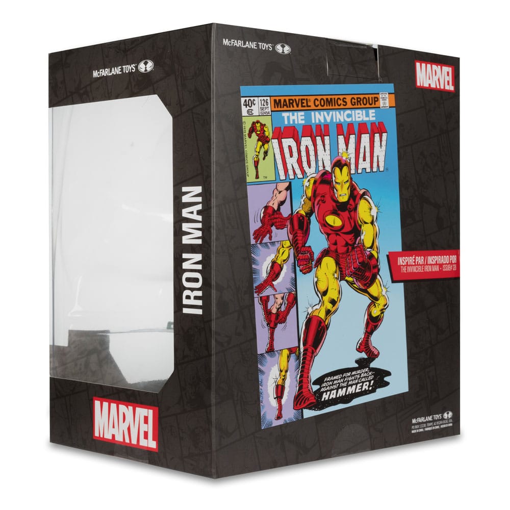 McFarlane Marvel PVC Statue 1/10 Iron Man (The Invincible Iron Man 126) – 11 cm by LAB7 Malta, Europe