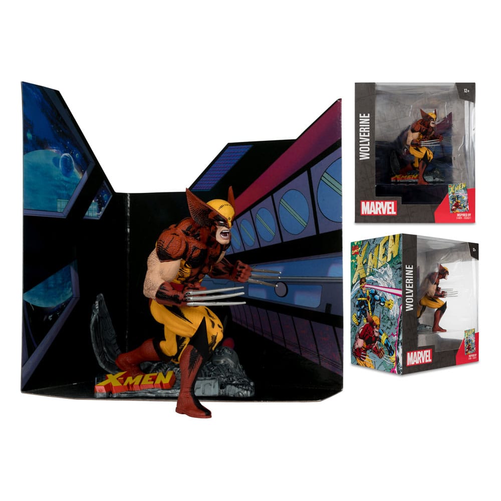 McFarlane Marvel PVC Statue 1/10 Wolverine (X - Men 1) – 12 cm by LAB7 Malta, Europe
