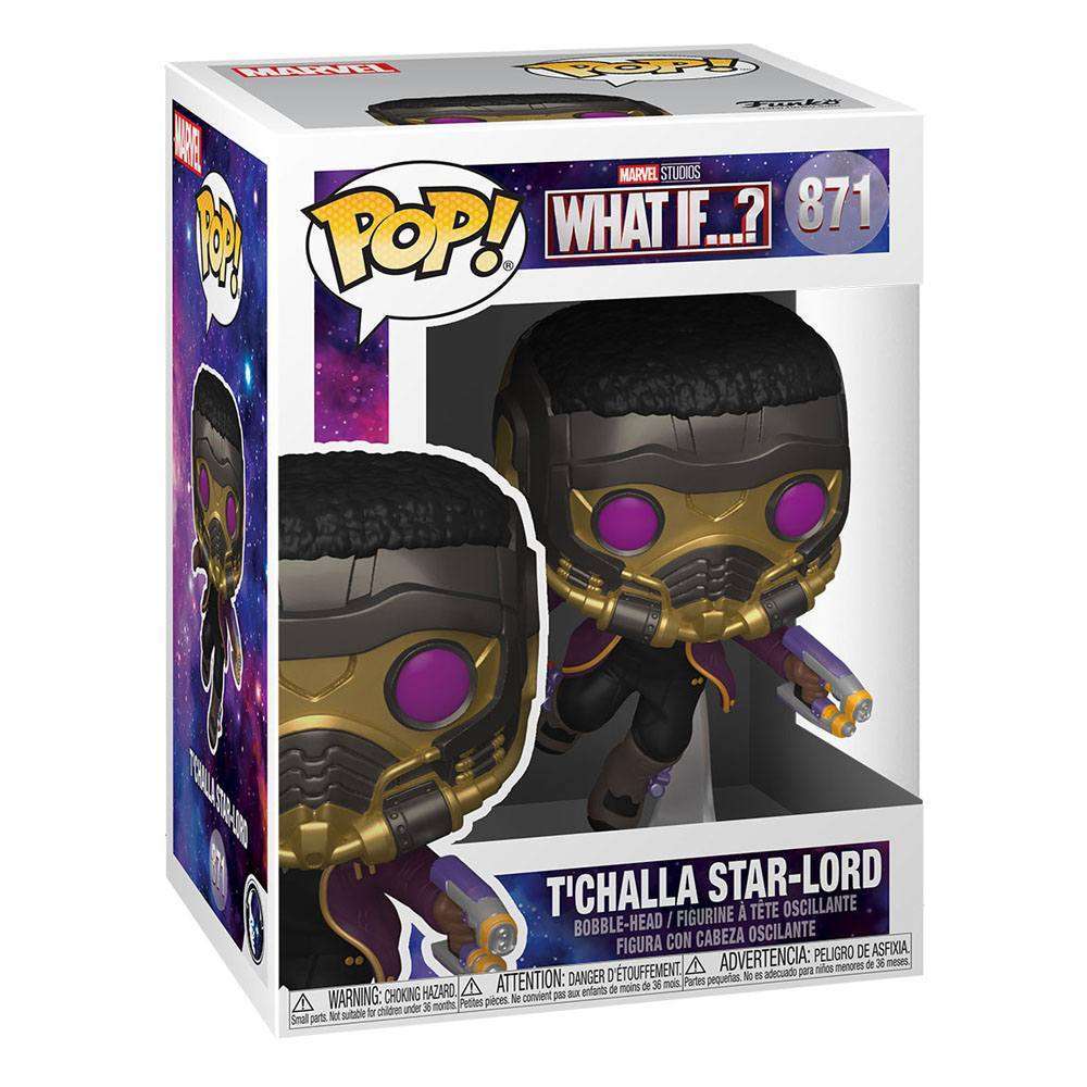 Funko Marvel: What If…? - T’Challa Star - Lord Metallic Funko Pop! Vinyl Figure by LAB7 Malta, Europe