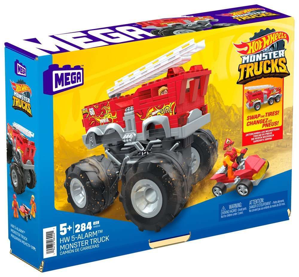 Mattel Mattel Hot Wheels Monster Trucks Mega Construx Construction Set HW 5 - Alarm Monster Truck by LAB7 Malta, Europe