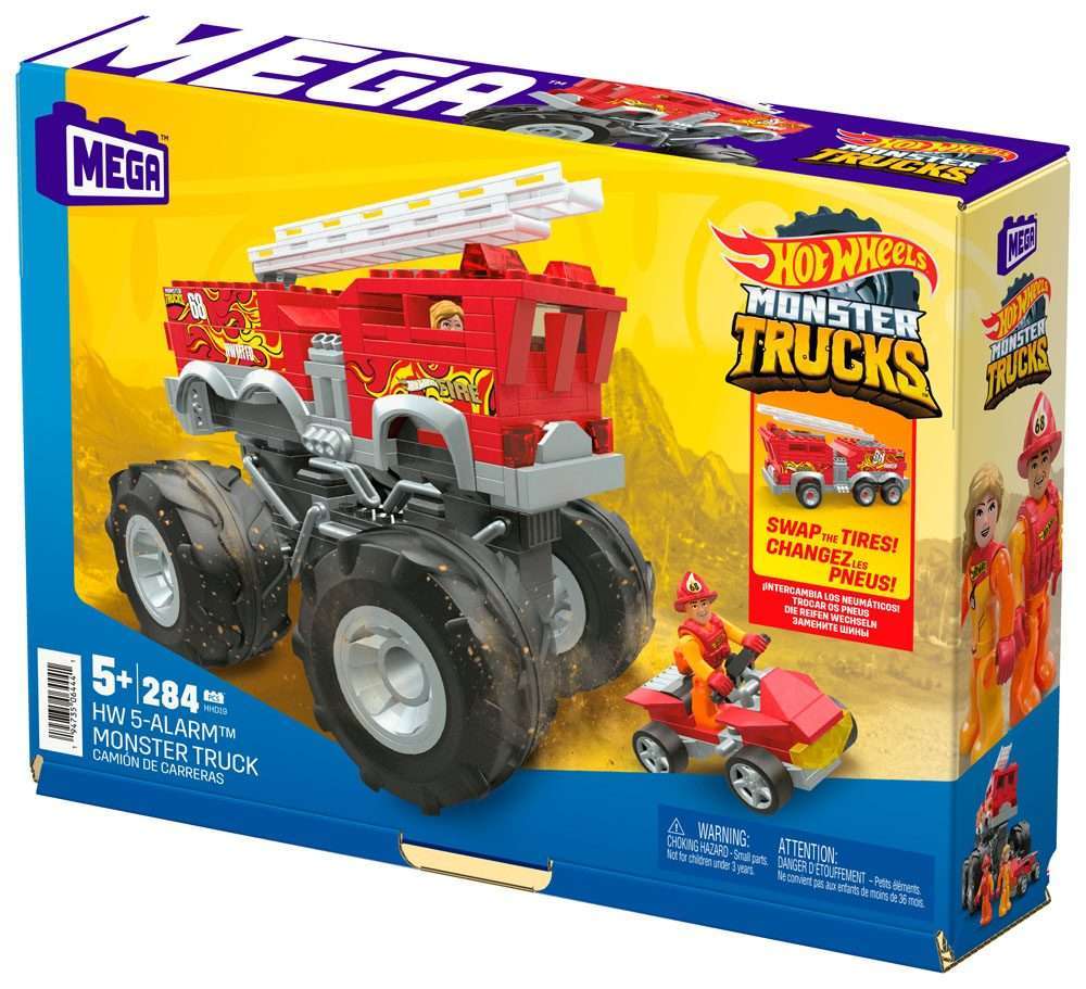 Mattel Mattel Hot Wheels Monster Trucks Mega Construx Construction Set HW 5 - Alarm Monster Truck by LAB7 Malta, Europe