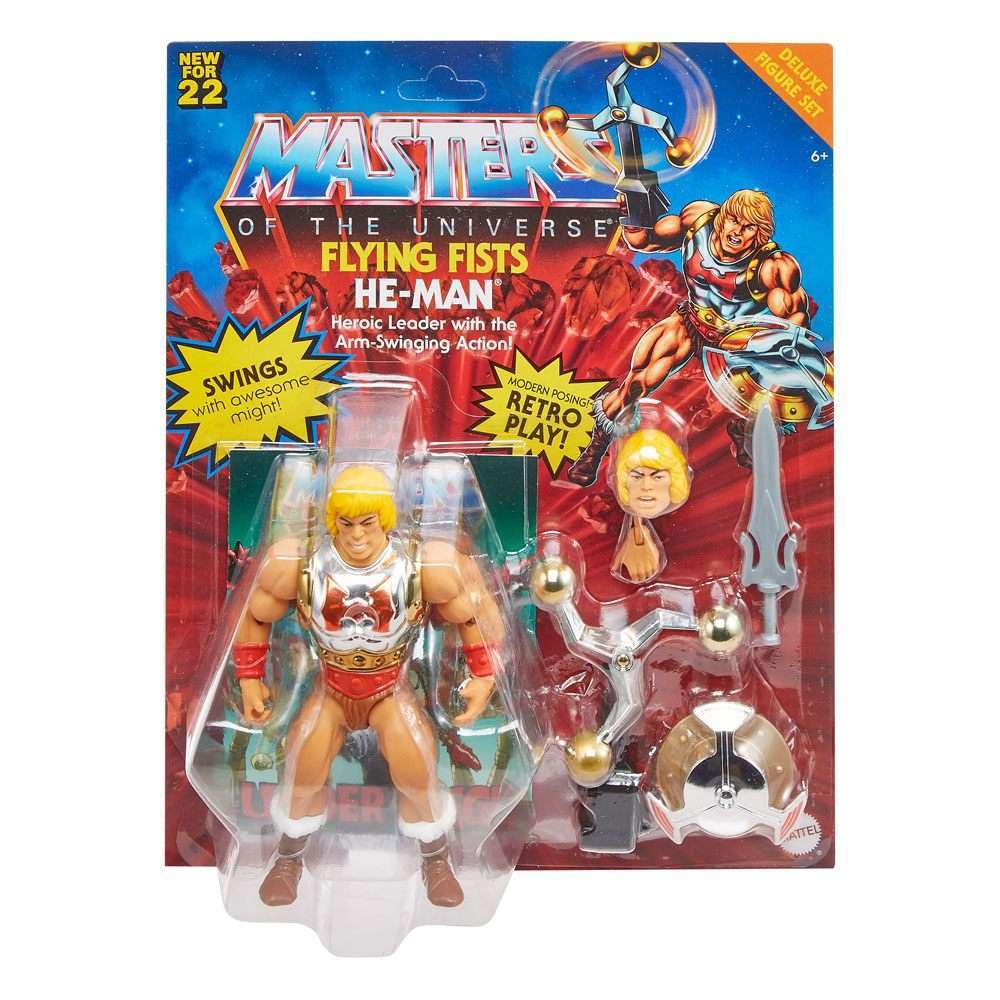 Mattel Mattel Masters of the Universe Origins Deluxe Action Figure 2022 Flying Fists He - Man 14 cm by LAB7 Malta, Europe