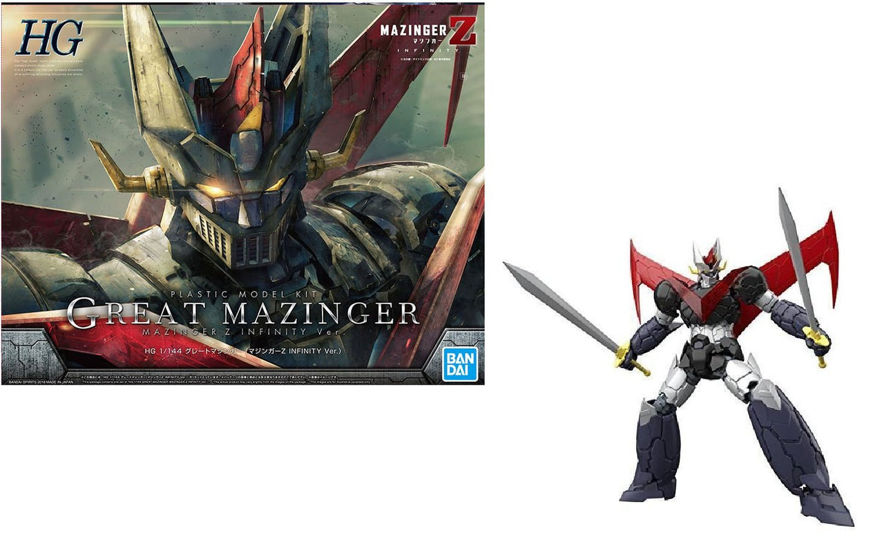 Bandai Mazinger HG 1/144 Great Mazinger Infinity Version Model Kit by LAB7 Malta, Europe