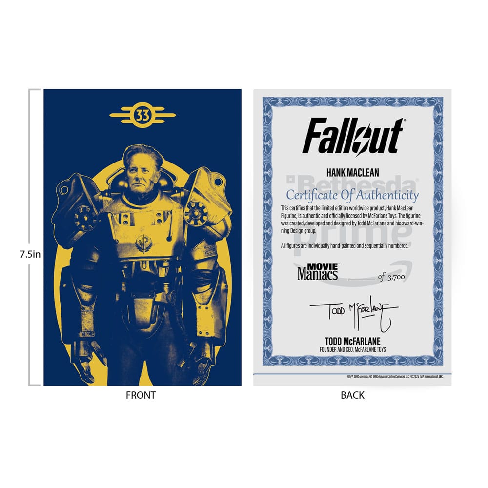 McFarlane Fallout – Hank MacLean (Season 2) Red Platinum Edition Figure (17 cm) by LAB7 Malta, Europe