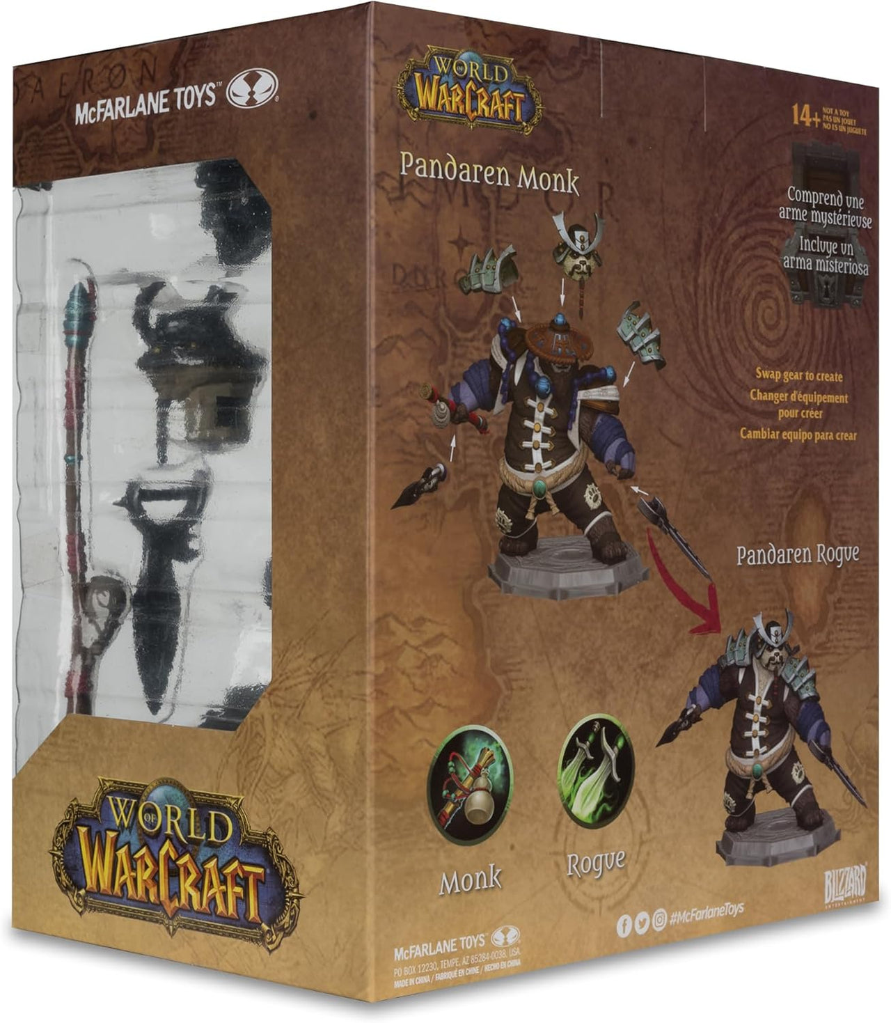 McFarlane McFarlane Toys - World of Warcraft Pandaren: Monk & Rogue 1:12 Scale Posed Figure by LAB7 Malta, Europe