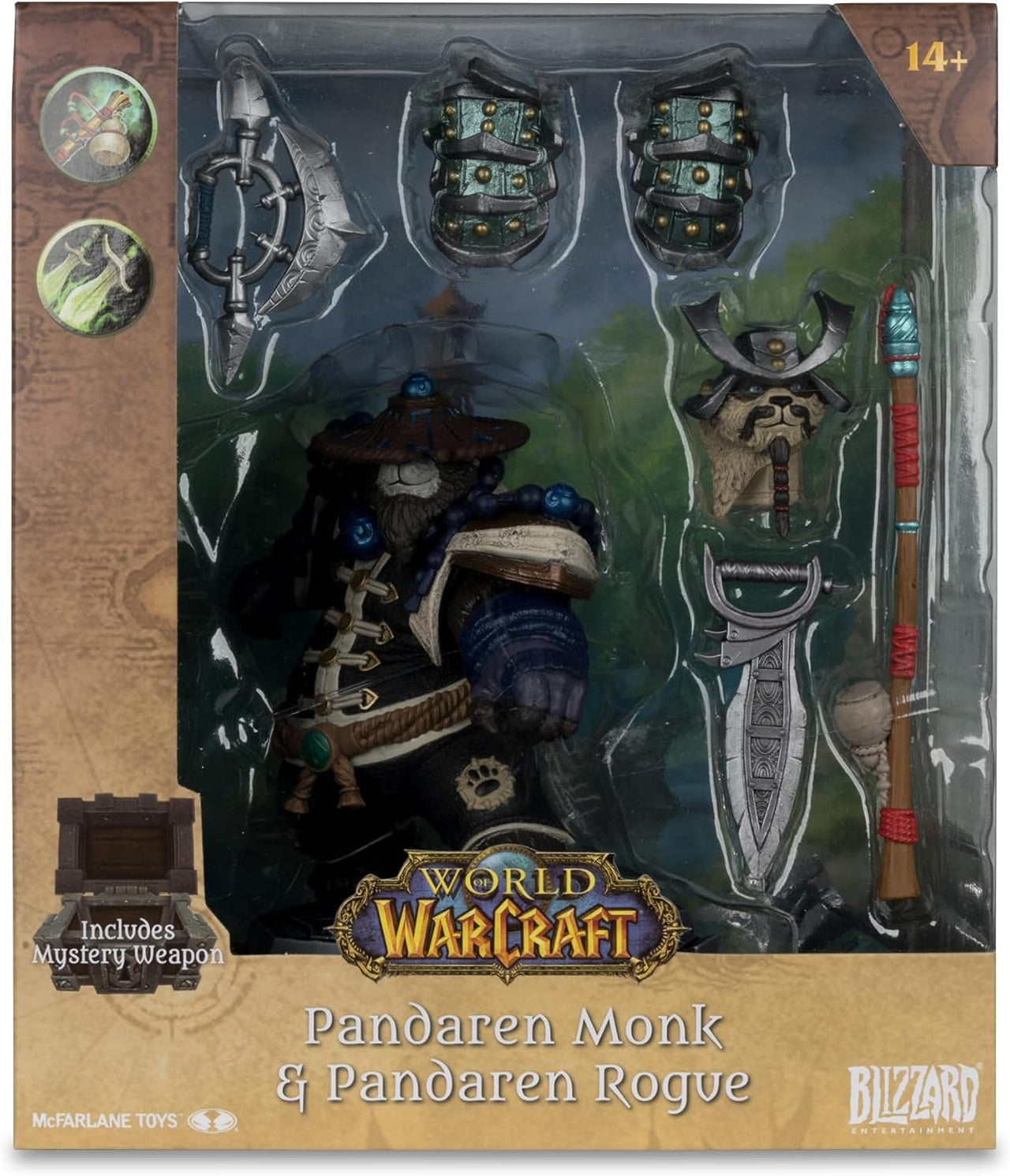 McFarlane McFarlane Toys - World of Warcraft Pandaren: Monk & Rogue 1:12 Scale Posed Figure by LAB7 Malta, Europe