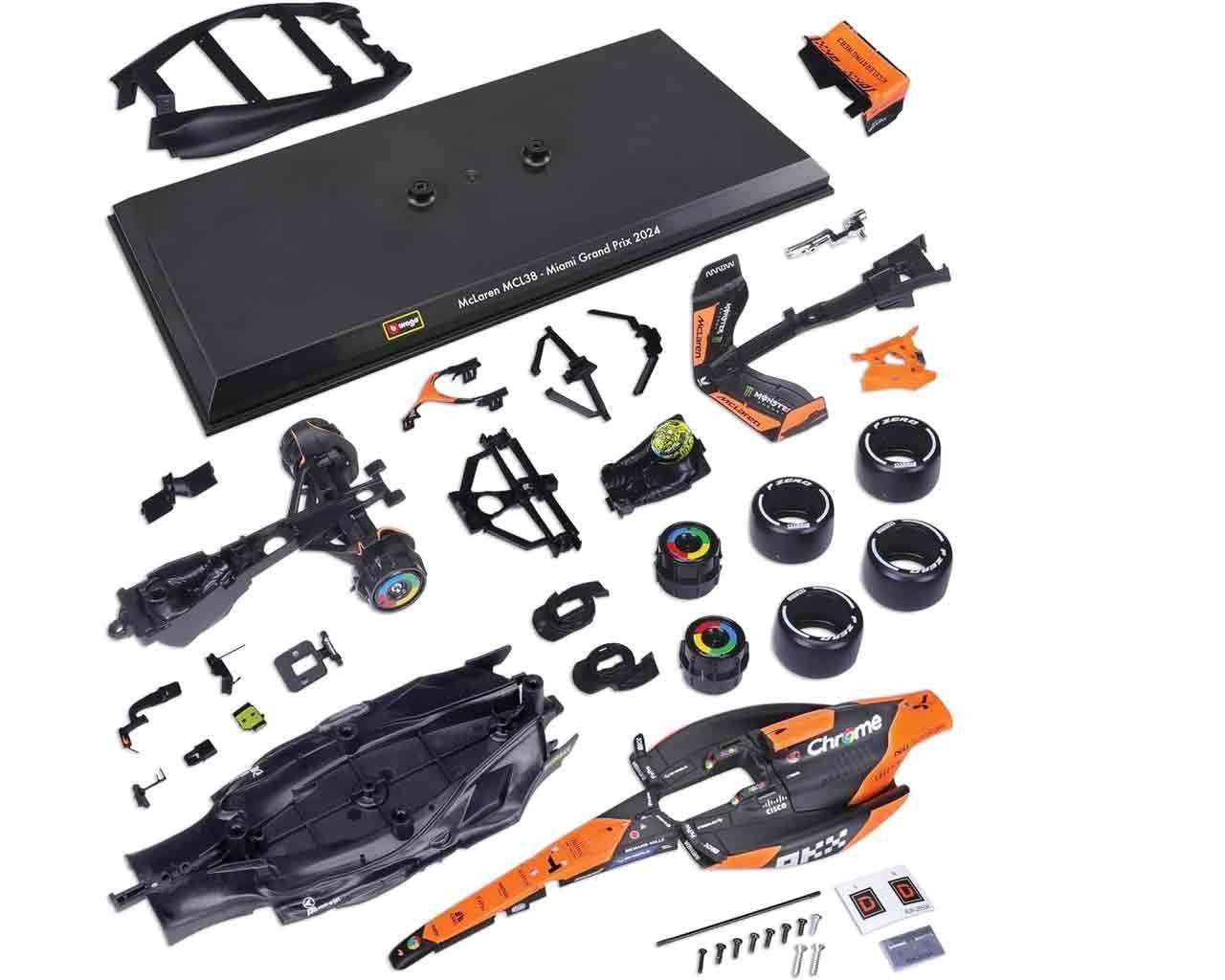 BBurago McLaren MCL38 Lando Norris Model Kit 1/24 – Bburago F1 2024 by LAB7 Malta, Europe