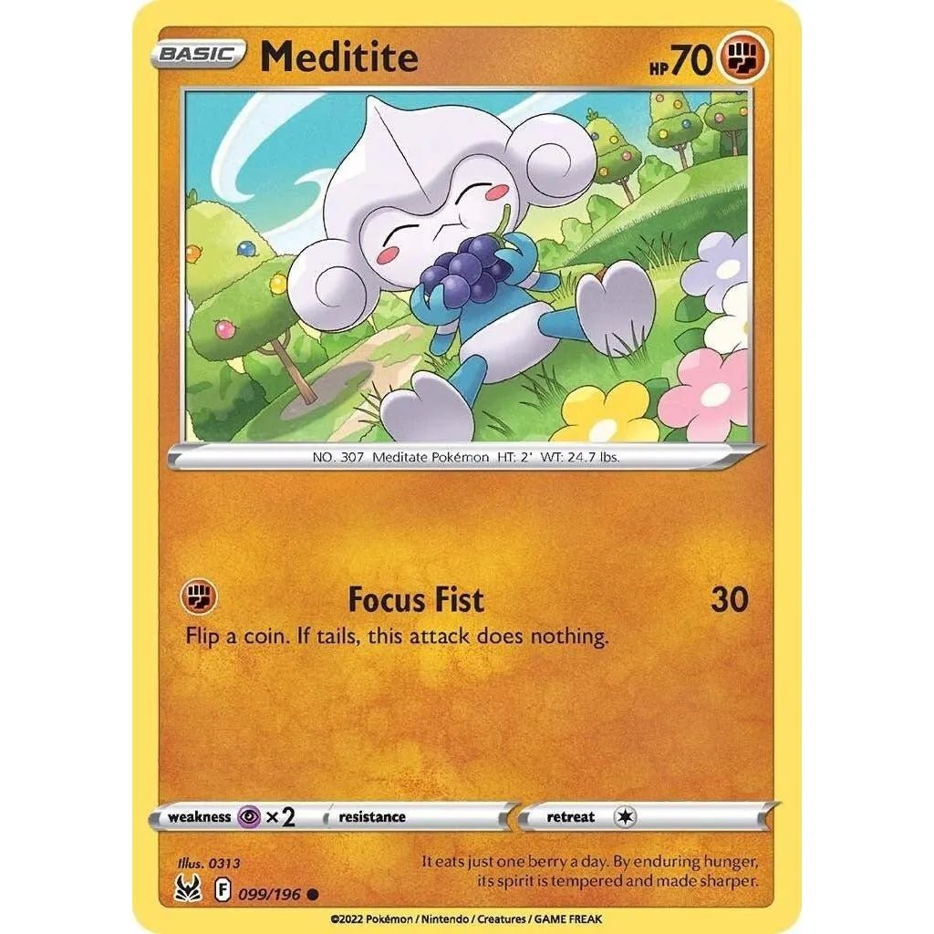 Meditite (099/196) (SWSH11: Lost Origin) in Malta | LAB7