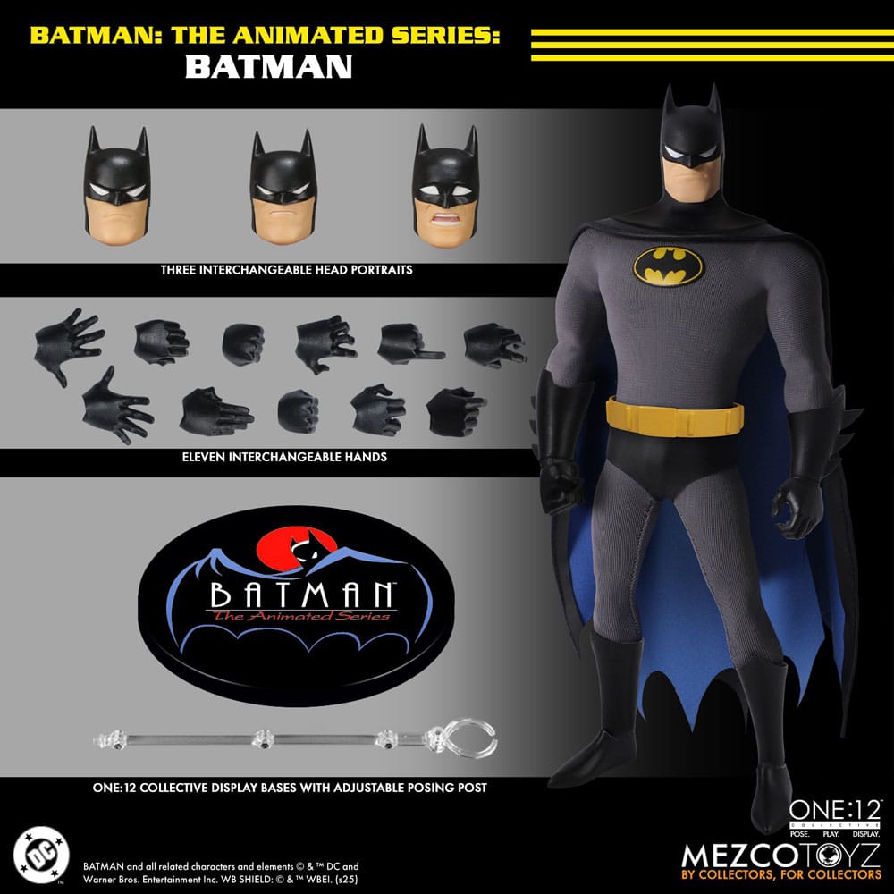 Mezco One:12 Collective Batman Animated Series Action Figure 17 cm by LAB7 Malta, Europe