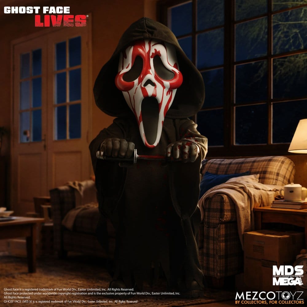 Mezco Scream Bloody Ghost Face MDS Roto Plush 38cm by LAB7 Malta, Europe