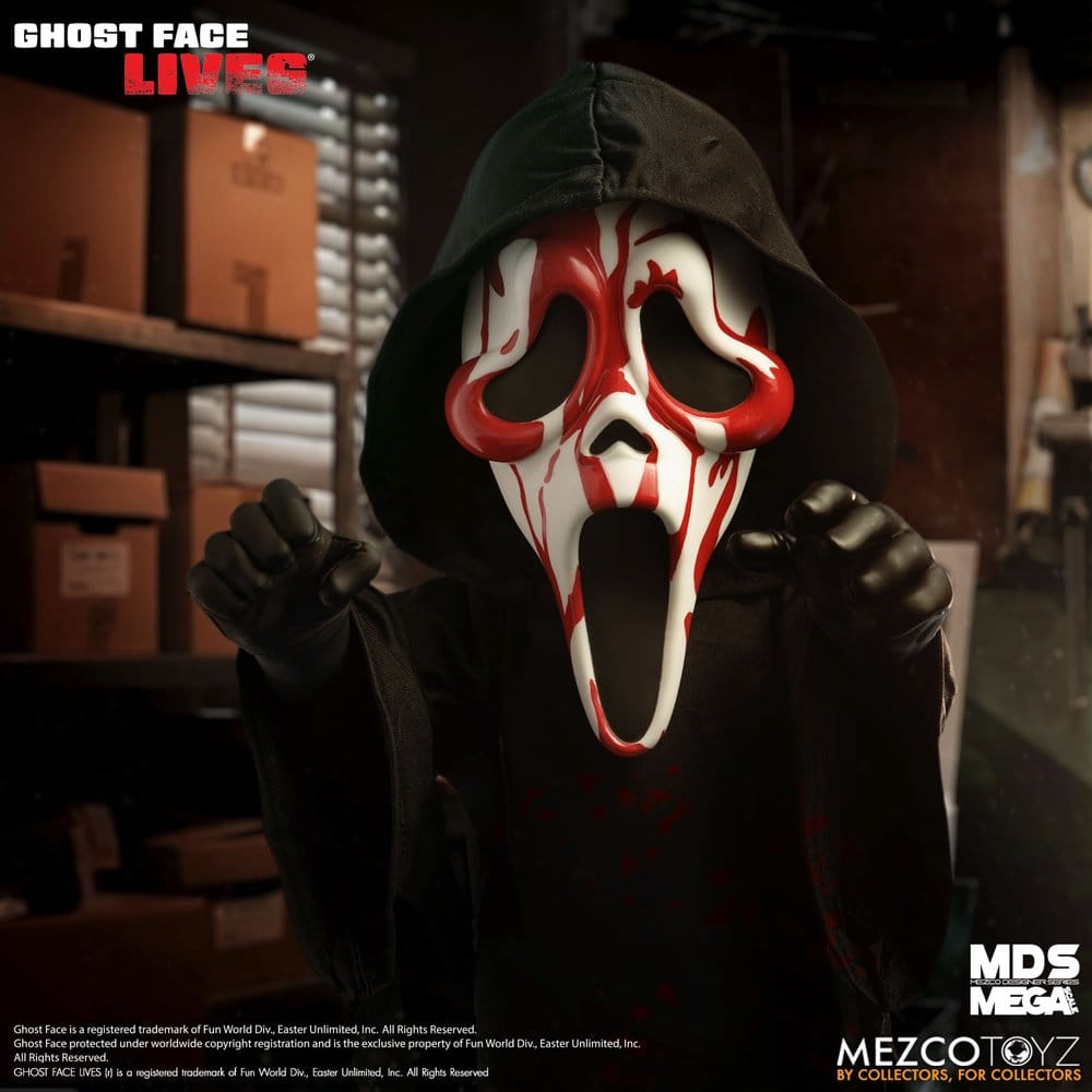 Mezco Scream Bloody Ghost Face MDS Roto Plush 38cm by LAB7 Malta, Europe