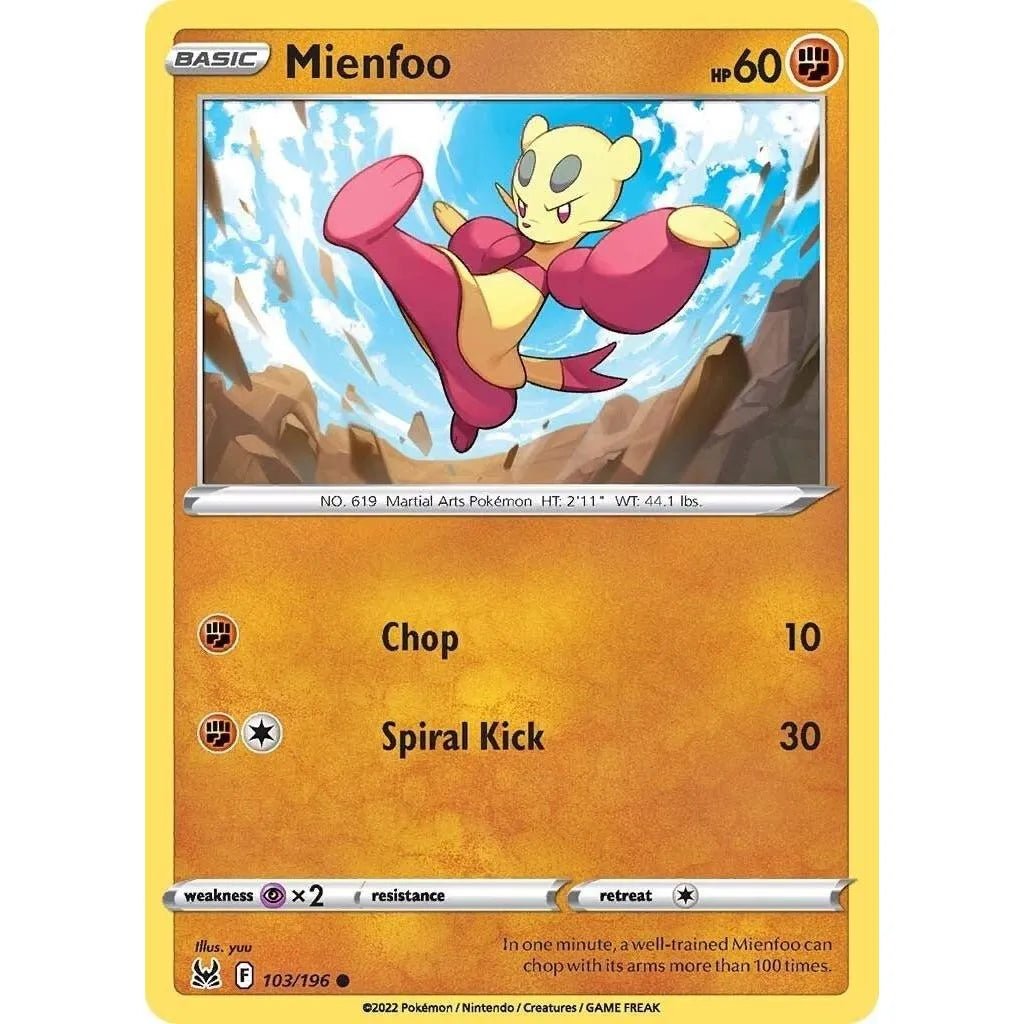 Mienfoo (103/196) (SWSH11: Lost Origin) in Malta | LAB7
