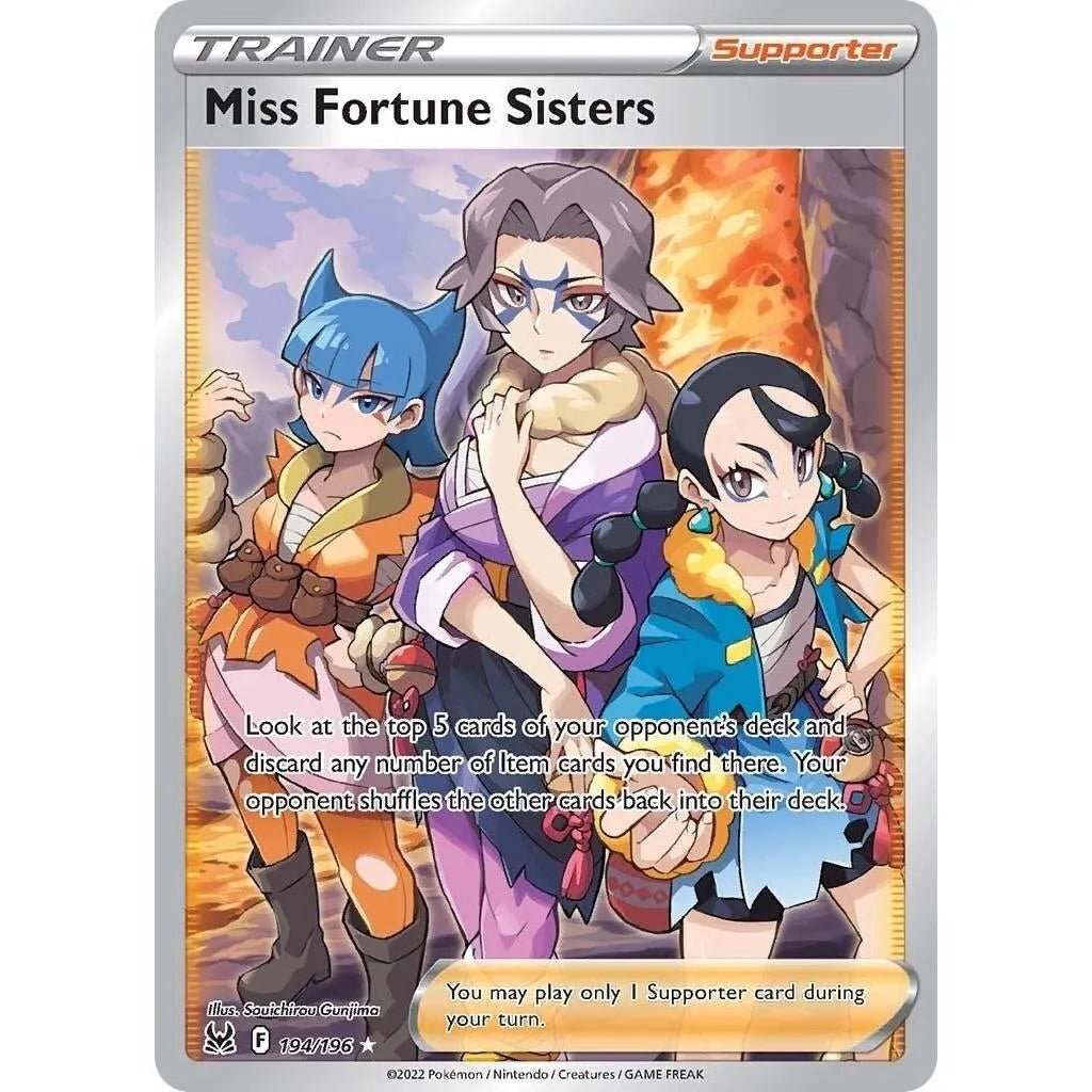 Miss Fortune Sisters (Full Art) (194/196) (SWSH11: Lost Origin) in Malta | LAB7