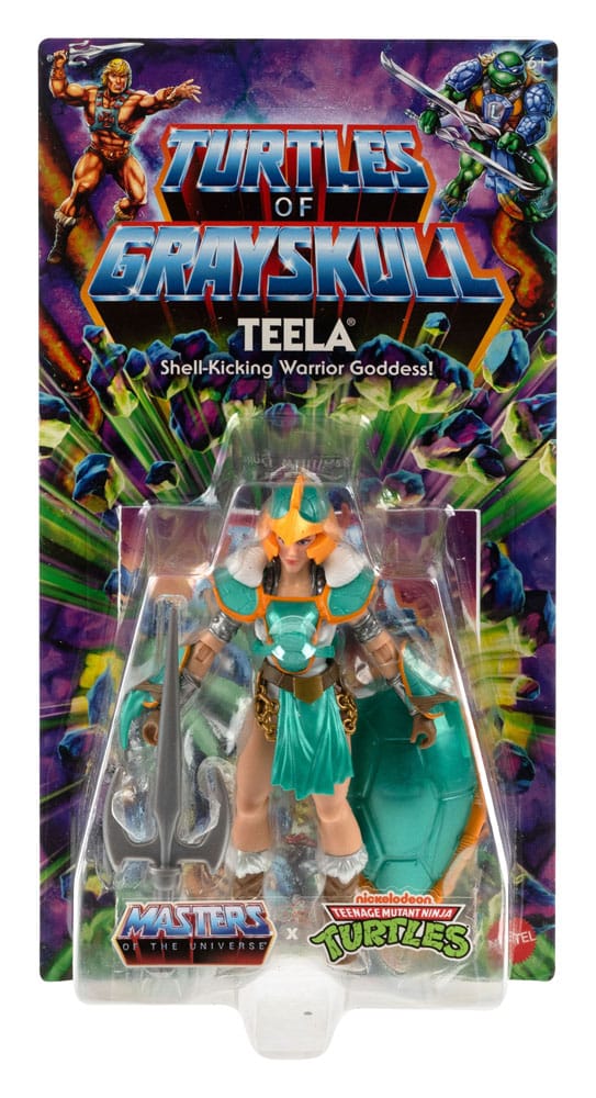 Mattel MOTU x TMNT Turtles of Grayskull Action Figure - Teela 14 cm by LAB7 Malta, Europe