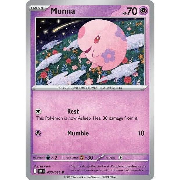 Pokemon Munna (035/086) (SV: Black Bolt) by LAB7 Malta, Europe