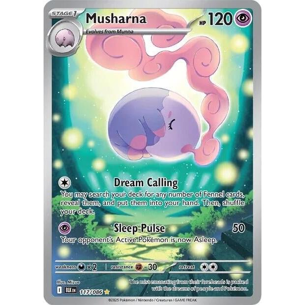 Pokemon Musharna (117/086) (SV: Black Bolt) by LAB7 Malta, Europe