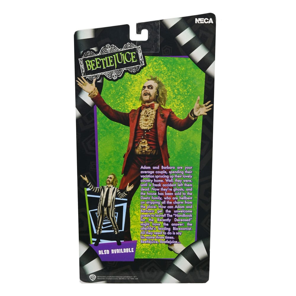 NECA NECA Beetlejuice Red Tuxedo Action Figure 18cm – 1988 Movie Collectible by LAB7 Malta, Europe