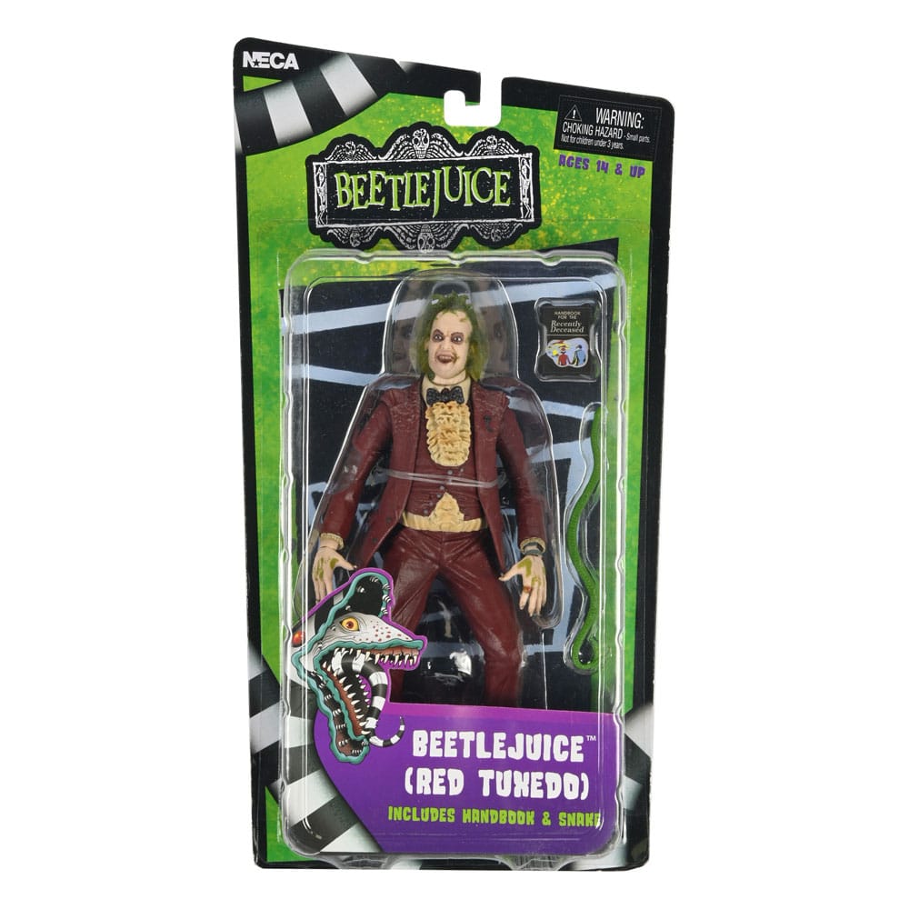 NECA NECA Beetlejuice Red Tuxedo Action Figure 18cm – 1988 Movie Collectible by LAB7 Malta, Europe