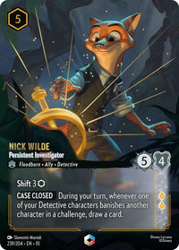 Ravensburger Nick Wilde - Persistent Investigator (Enchanted) (239/204) (Whispers in the Well) by LAB7 Malta, Europe