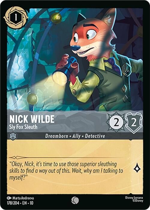 Ravensburger Nick Wilde - Sly Fox Sleuth (178/204) (Whispers in the Well) by LAB7 Malta, Europe