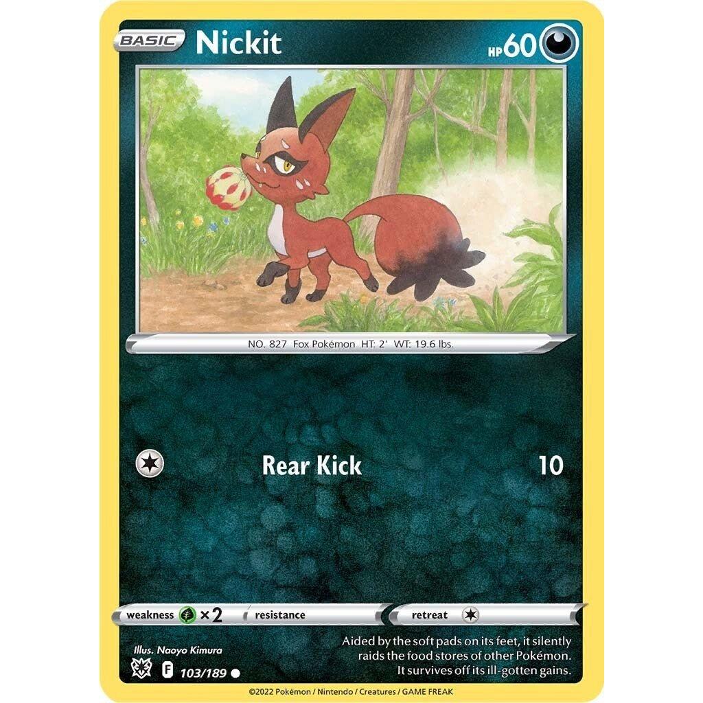 The Pokemon Company Nickit (103/189) (SWSH10: Astral Radiance) by LAB7 Malta, Europe
