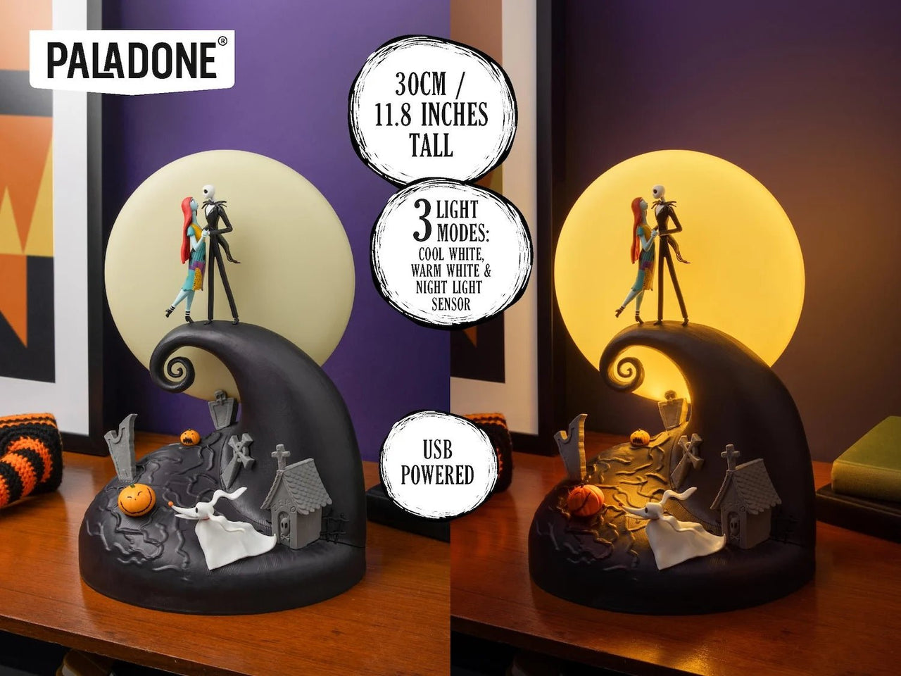 Paladone Nightmare Before Christmas Lamp Diorama 30cm by LAB7 Malta, Europe
