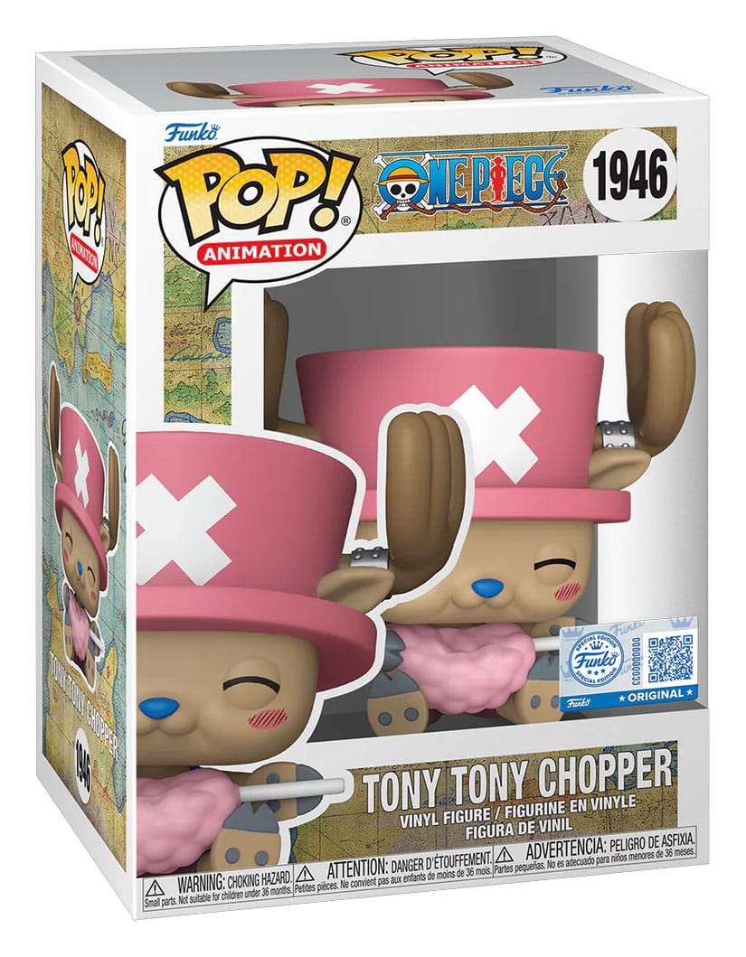 Funko One Piece Pop! Chopper with Cotton Candy Exclusive 9 cm by LAB7 Malta, Europe