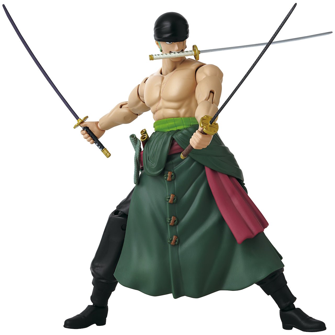 Bandai Red ONE PIECE Roronoa Zoro Three Sword Style Figure - 17cm by LAB7 Malta, Europe