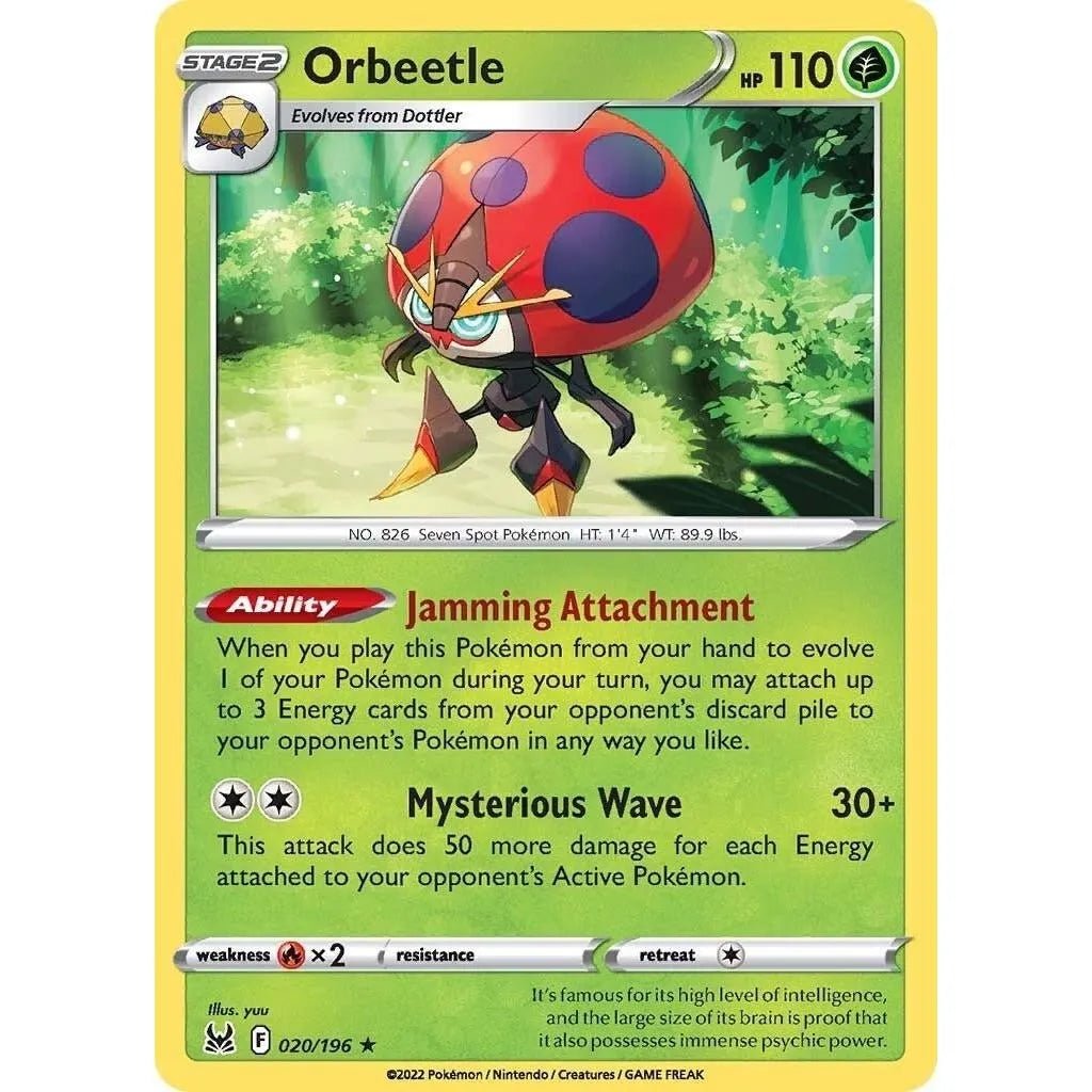 Orbeetle (020/196) (SWSH11: Lost Origin) in Malta | LAB7