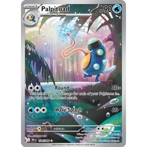 Pokemon Palpitoad (104/086) (SV: Black Bolt) by LAB7 Malta, Europe
