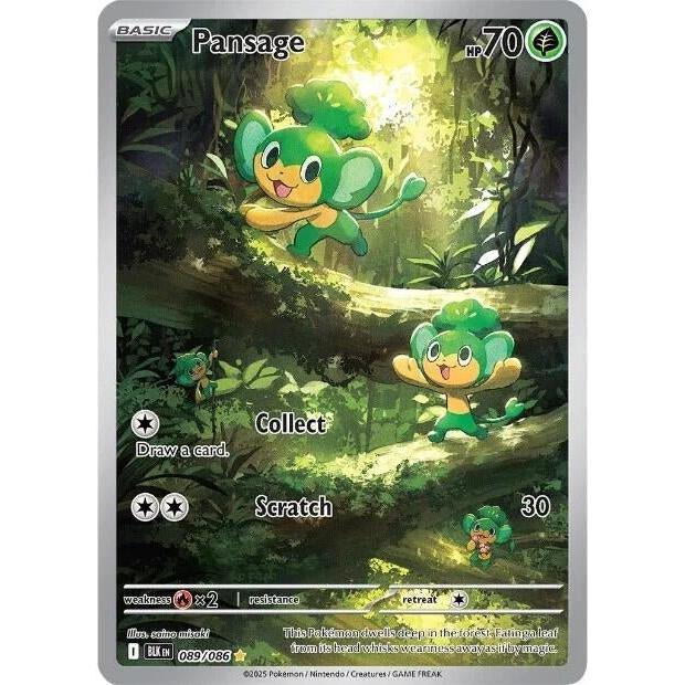 Pokemon Pansage (089/086) (SV: Black Bolt) by LAB7 Malta, Europe