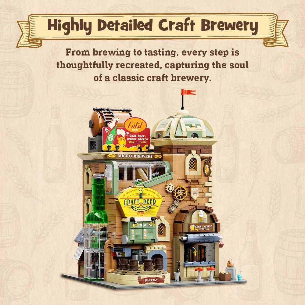 Pantasy Pantasy Craft Brewery Building Set 85023 – 6hr Brick Build by LAB7 Malta, Europe