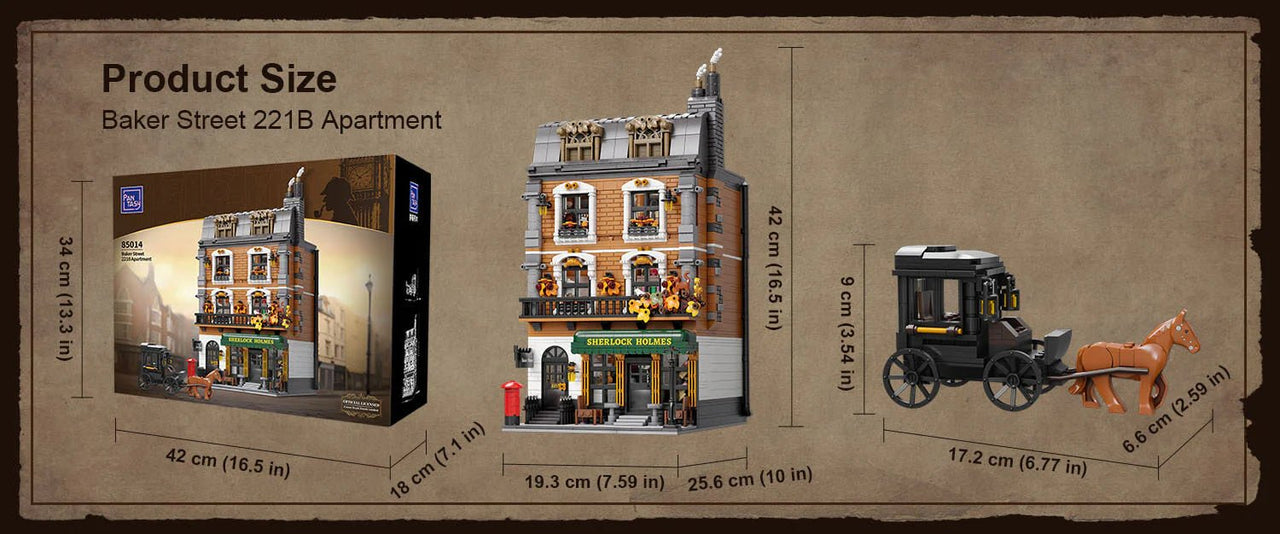 Pantasy Pantasy Sherlock Holmes 221B Apartment 85014 | Premium Building Set by LAB7 Malta, Europe