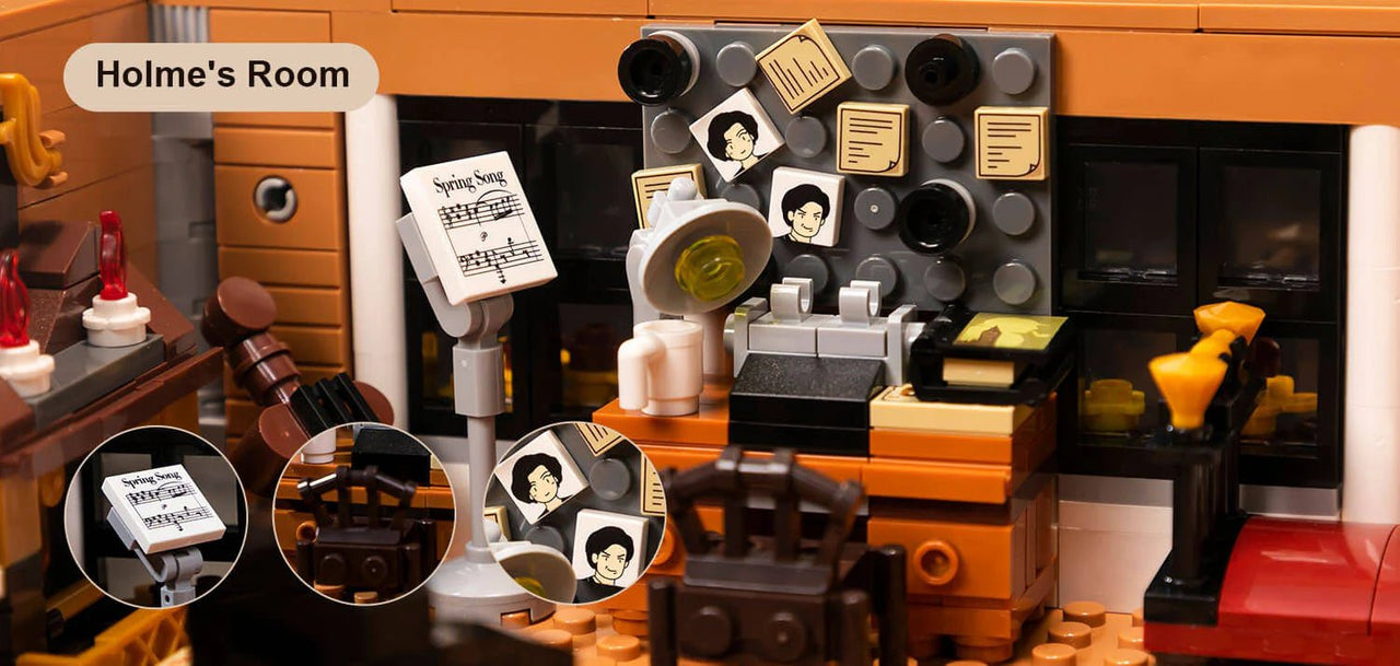 Pantasy Pantasy Sherlock Holmes 221B Apartment 85014 | Premium Building Set by LAB7 Malta, Europe