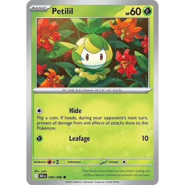 Pokemon Petilil (006/086) (SV: Black Bolt) by LAB7 Malta, Europe