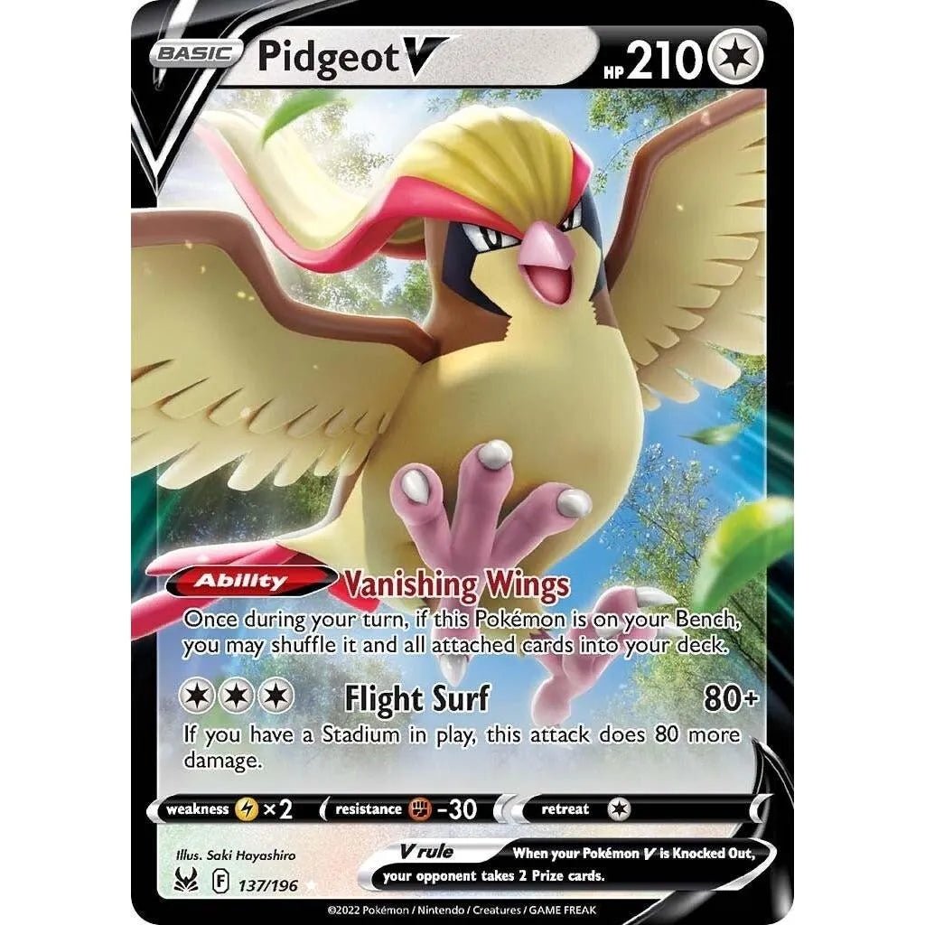 Pidgeot V (137/196) (SWSH11: Lost Origin) in Malta | LAB7