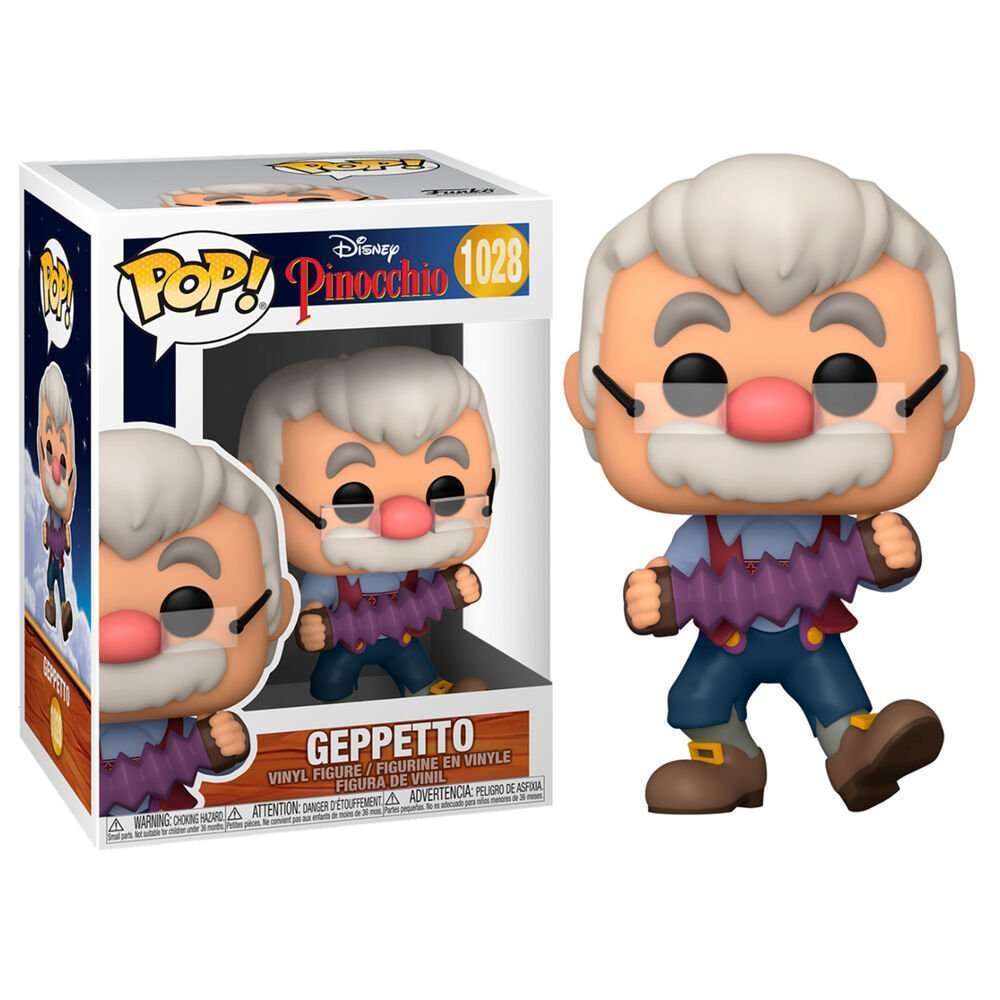 Funko Pinocchio - Geppetto with Accordion 80th Anniversary Pop! Vinyl Figure by LAB7 Malta, Europe
