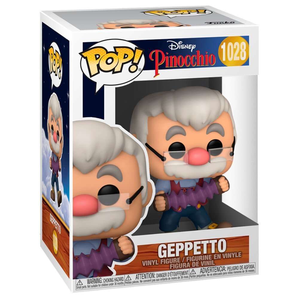 Funko Pinocchio - Geppetto with Accordion 80th Anniversary Pop! Vinyl Figure by LAB7 Malta, Europe