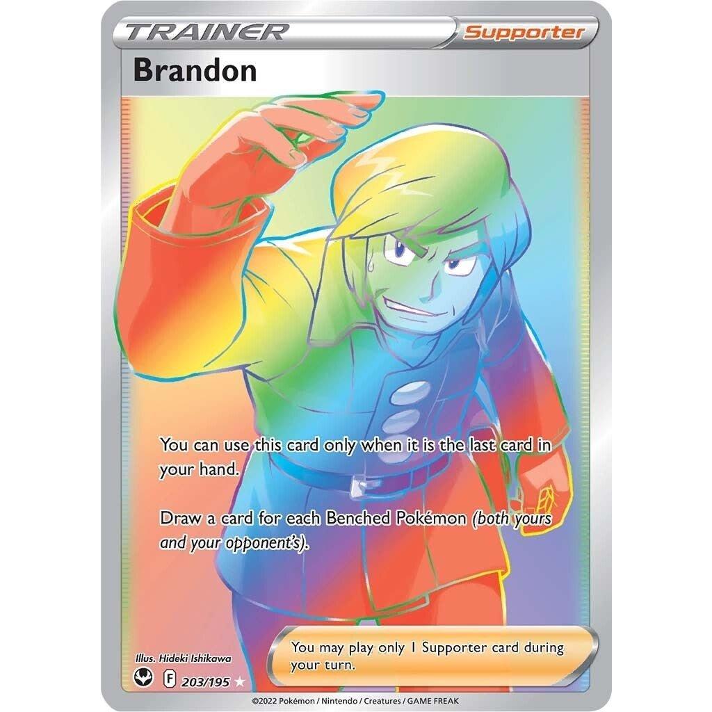 The Pokemon Company Brandon (Secret) (203/195) (SWSH12: Silver Tempest) by LAB7 Malta, Europe