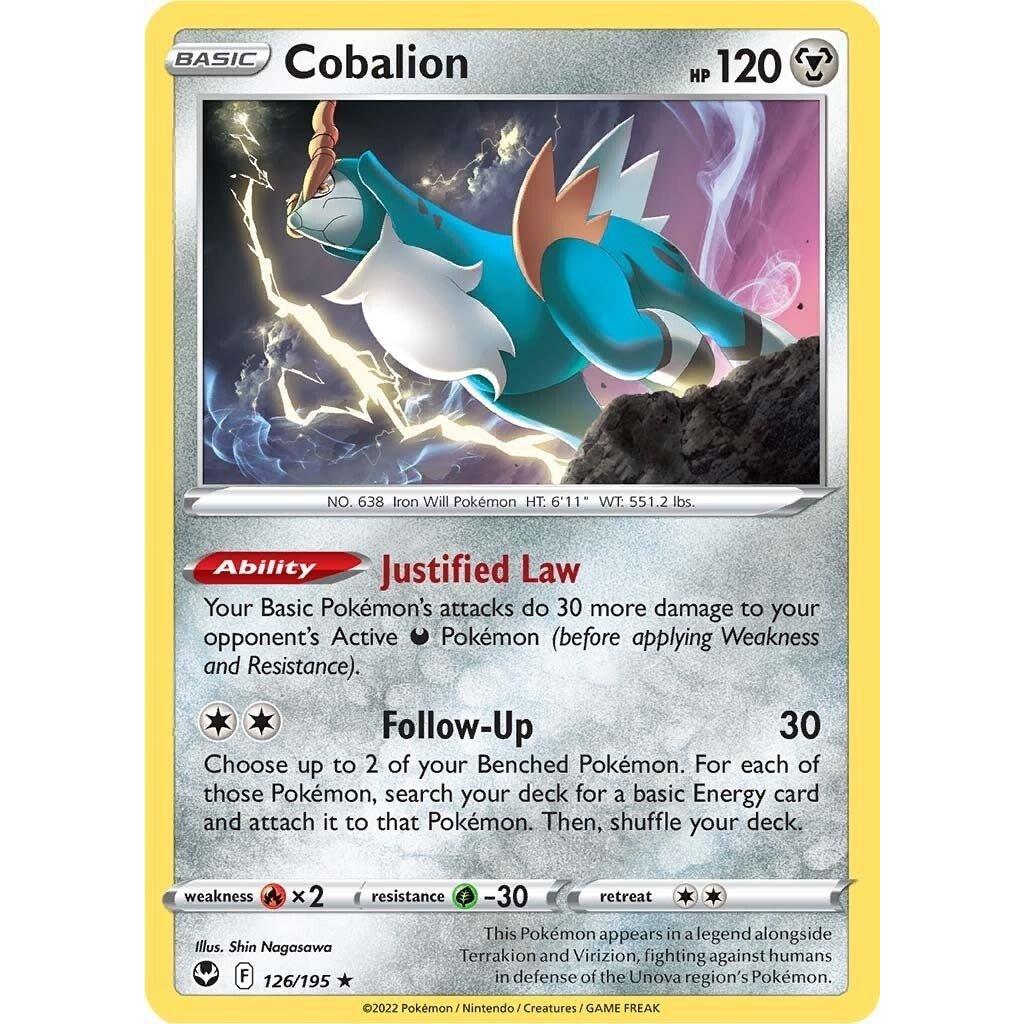 The Pokemon Company Cobalion (126/195) (SWSH12: Silver Tempest) by LAB7 Malta, Europe