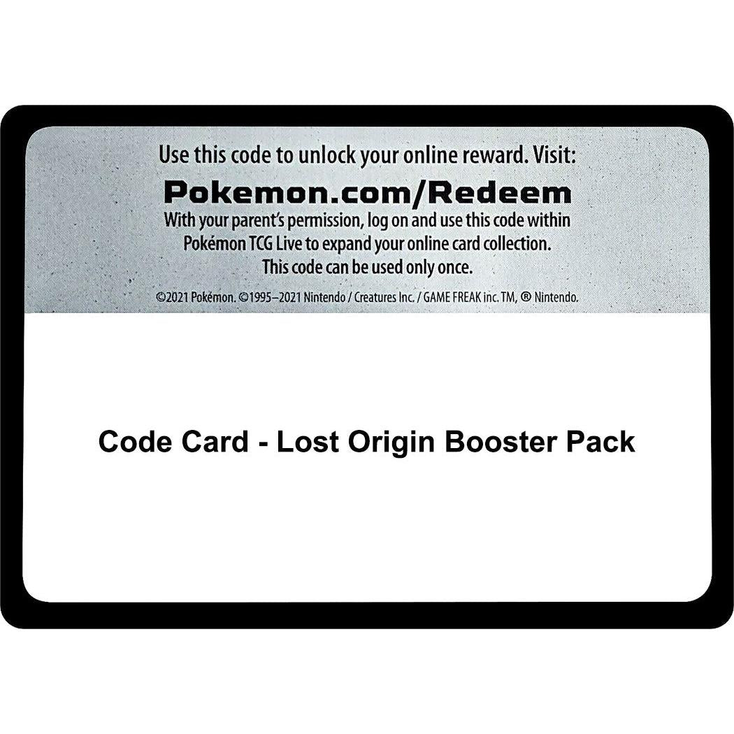 Pokemon Code Card - Lost Origin Booster Pack (SWSH11: Lost Origin) by LAB7 Malta, Europe
